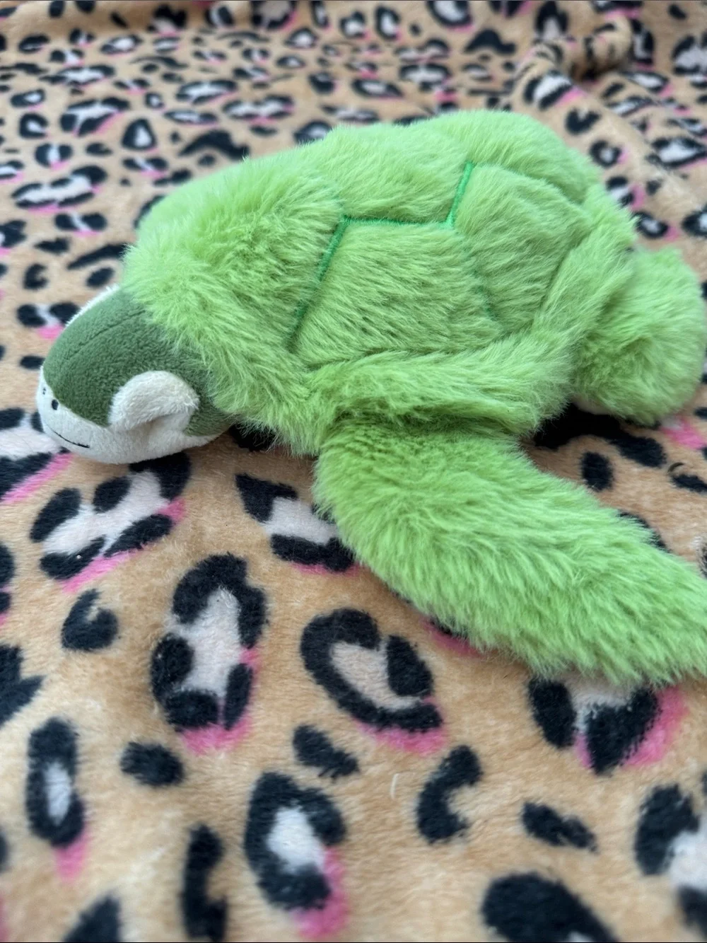 Simply Southern Bright Green Plush Turtle Pet Toy